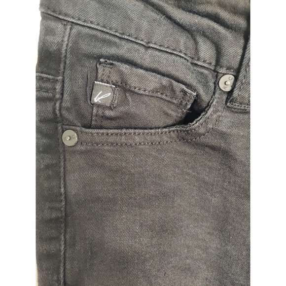 KanCan Distressed Destroyed Black Denim Skinny Jeans Size 24 high waisted - Picture 7 of 10